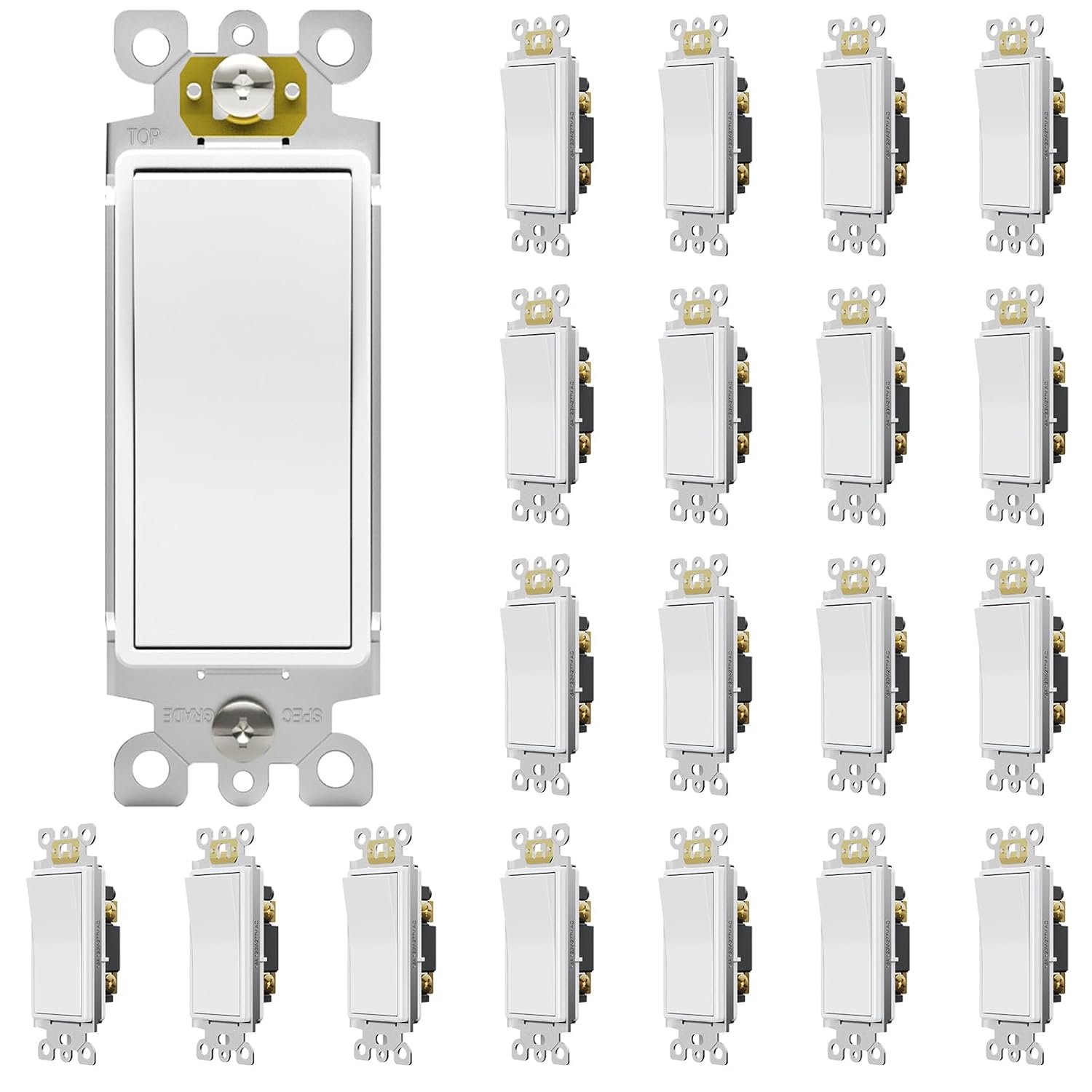 ThunderWay Single Pole Light Switch for Modern Homes and Offices