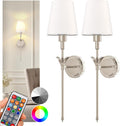DORESshop Rechargeable Wall Sconces Set of 2 - Remote Dimmable