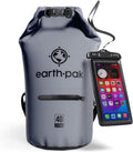 Waterproof Dry Bag Backpack 20L with Zippered Pocket - Keeps Gear Dry
