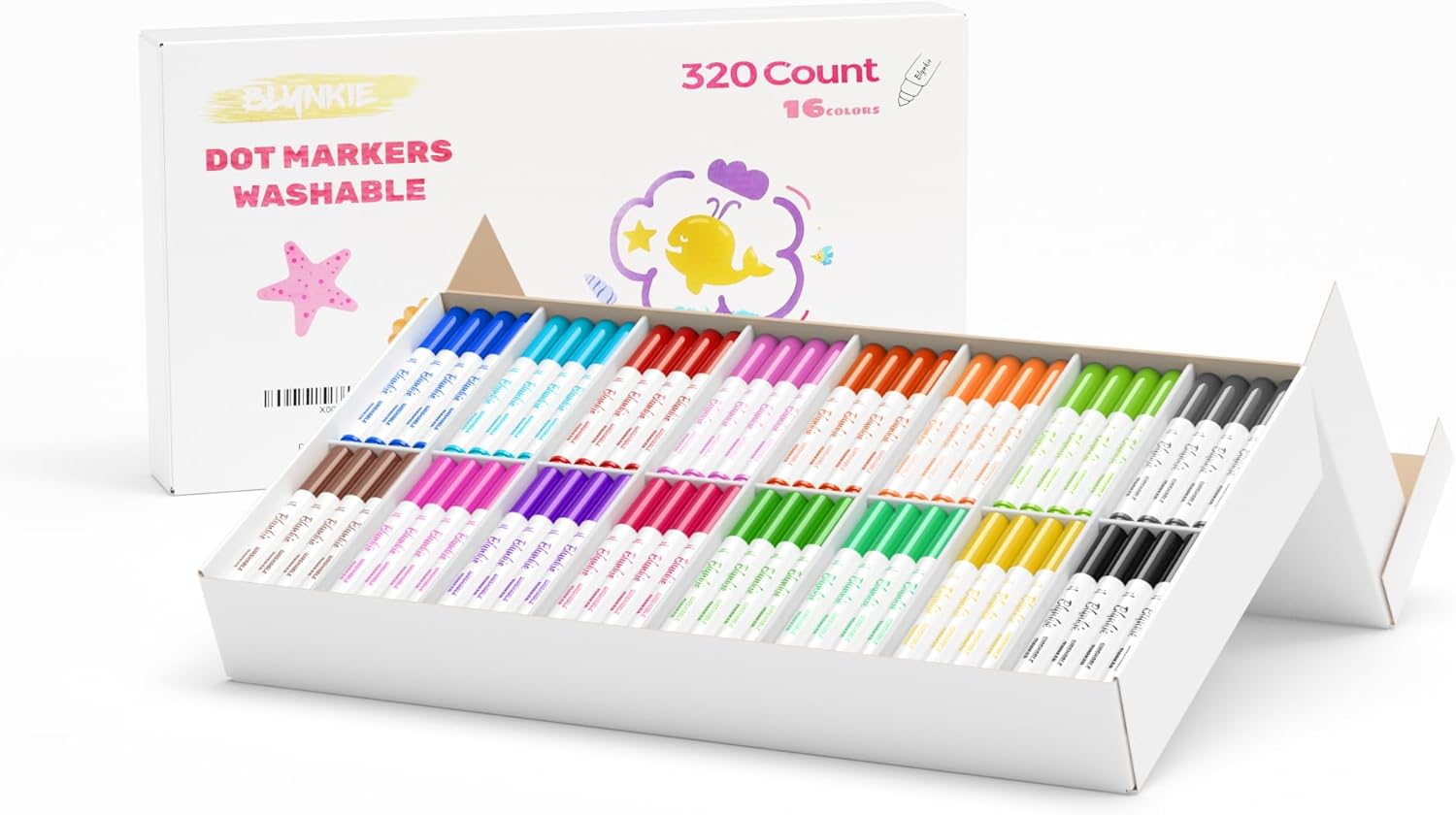 Washable Dot Markers Bulk Pack of 320 for Creative Fun