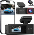 2K Dash Cam Front and Rear with 64GB SD Card - Dual Channel Safety