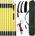 30 FT Manual Pole Saw for Tree Trimming - Extendable 9-Section Reach