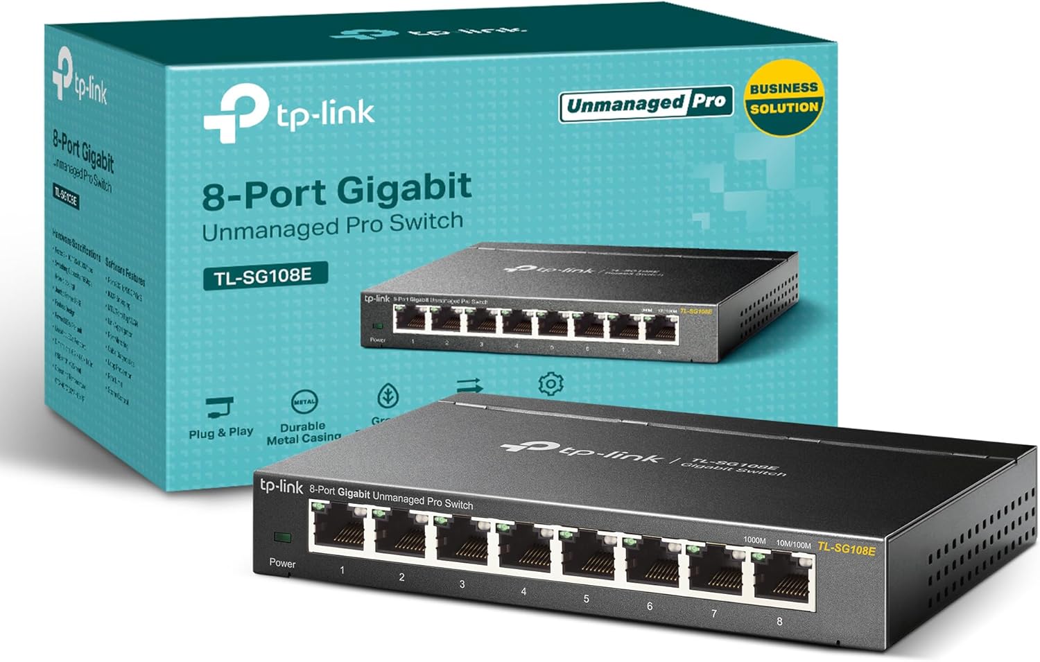 TP-Link 8 Port Gigabit Switch for Easy Smart Managed Networks