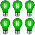 LUXRITE A19 Edison Green LED Light Bulb for Vibrant Decor