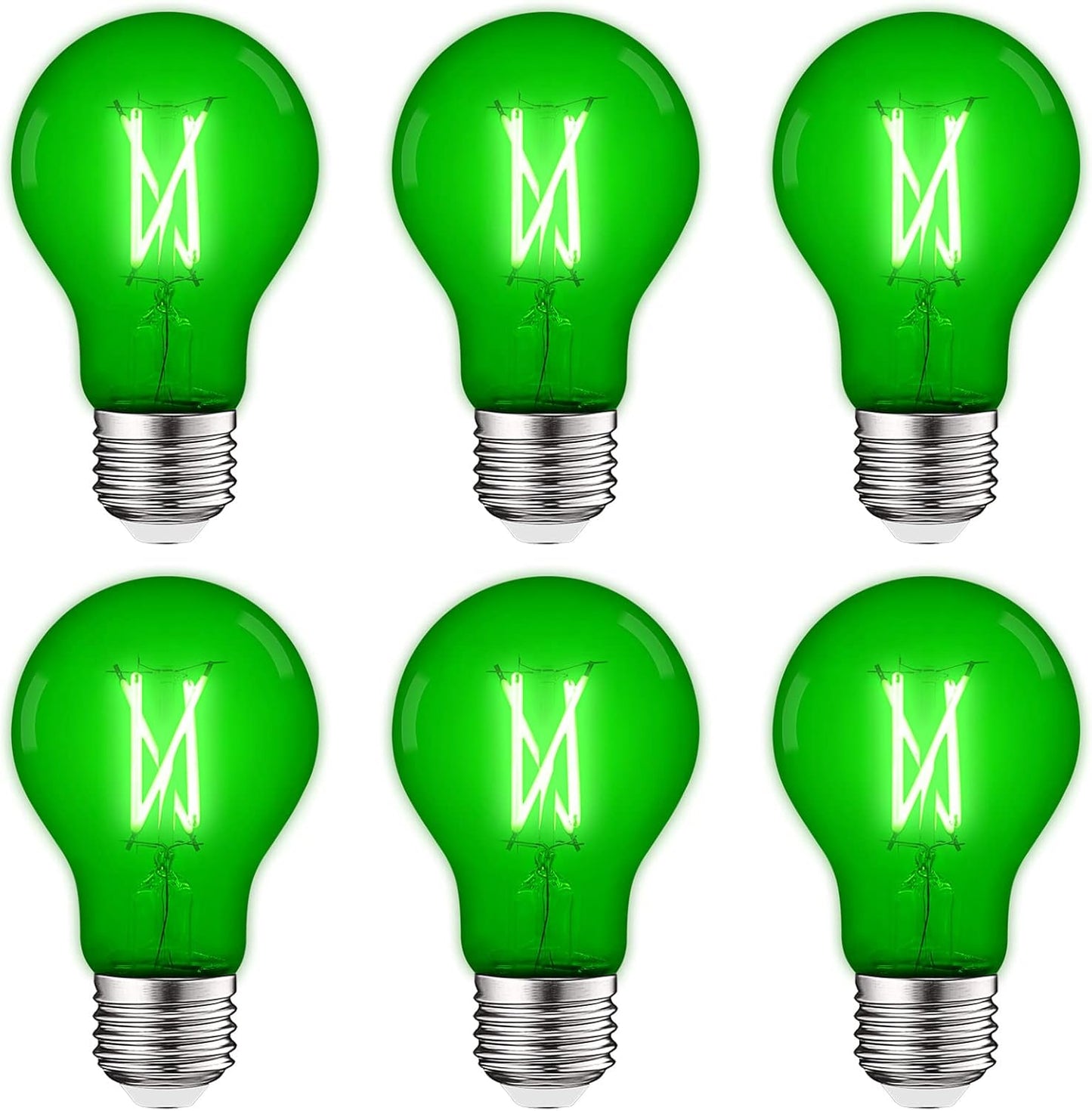 LUXRITE A19 Edison Green LED Light Bulb for Vibrant Decor