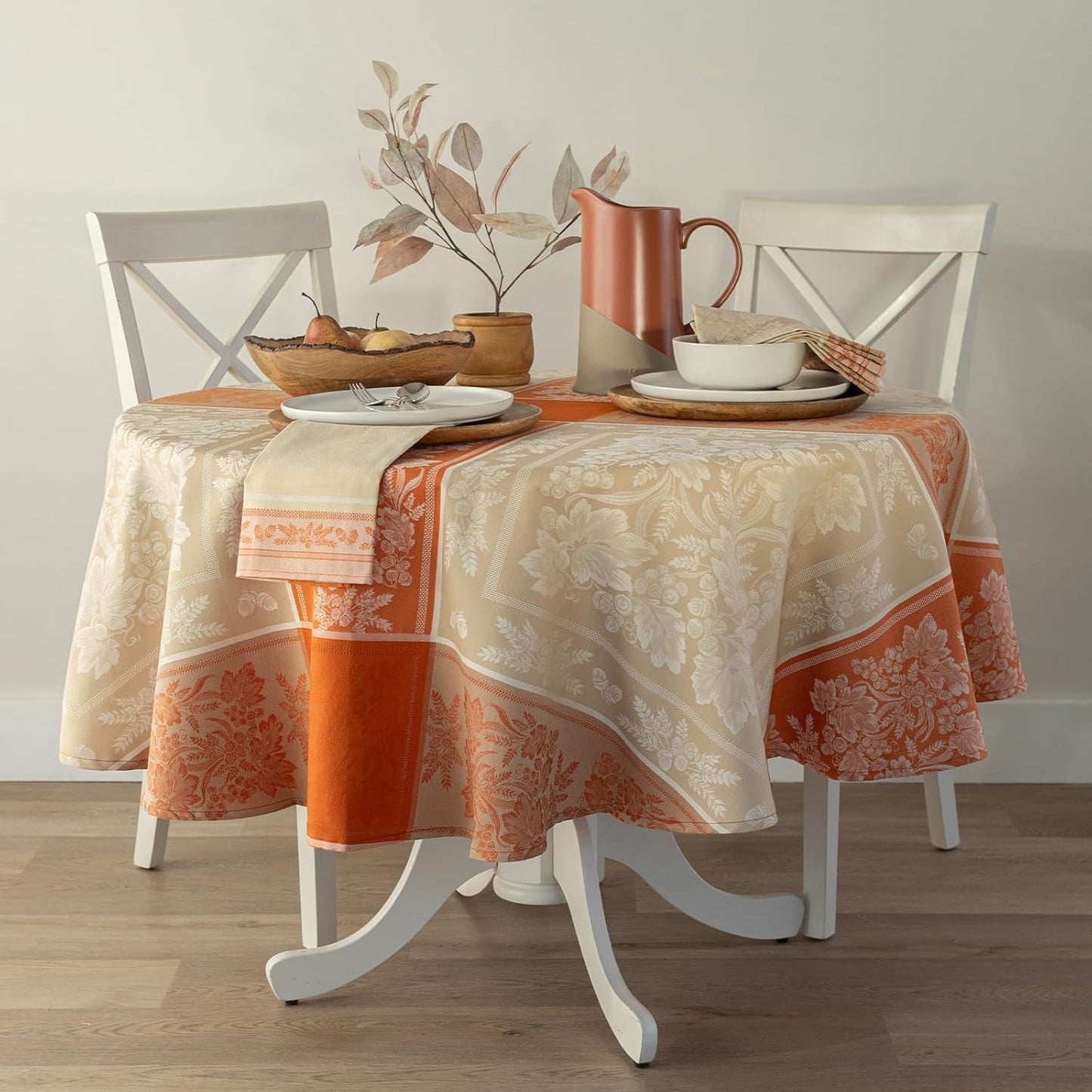 Harvest Gathering Heavyweight Engineered Jacquard Tablecloth