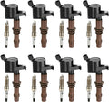 Set of 8 Ignition Coil Pack DG521 and Iridium SP509 - Vehicle