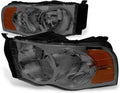 Auto Dynasty Headlights Assembly Compatible with 2002-2005 Dodge Ram