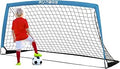 RUNBOW 6x4 ft Portable Kids Soccer Goal for Backyard Practice - Quick