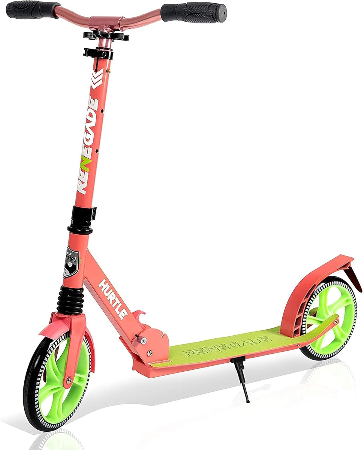 Hurtle Renegade Kick Scooter for Kids and Adults - Foldable Design
