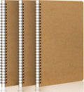 Graph Paper Notebook B5 3-Pack - Durable Spiral Graph Journals