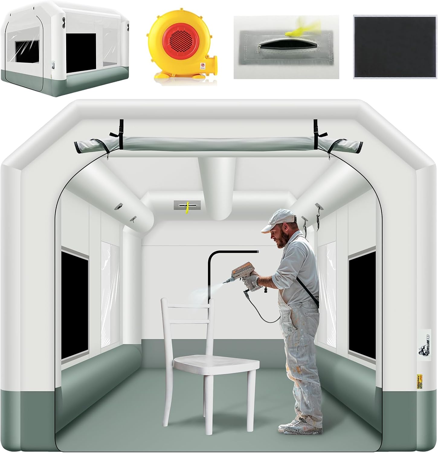 GORILLASPRO Inflatable Paint Booth - DIY Mastery!