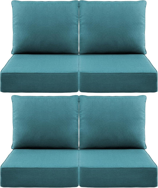 Luxury 6-Inch Outdoor Cushions for Patio Furniture Set of 4