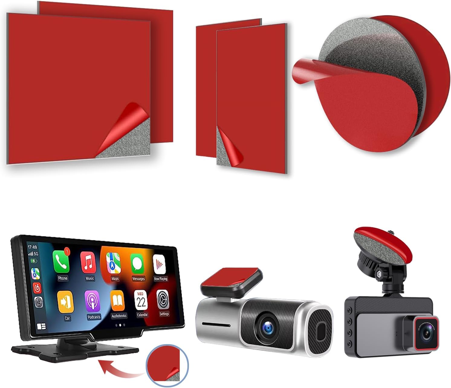Upgrade Your Dash Cam Adhesion with YKT 60% Stickier Pads!
