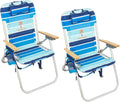 Tommy Bahama Hi-Boy Beach Chair Set: 17 Seat, 4-Position, Backpack Design