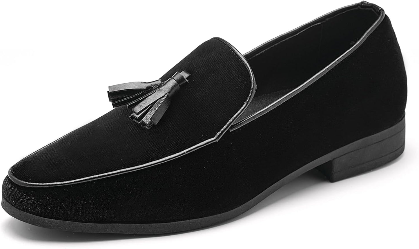 UUBARIS Mens Velvet Loafers Slip-on Dress Shoes for Every Occasion