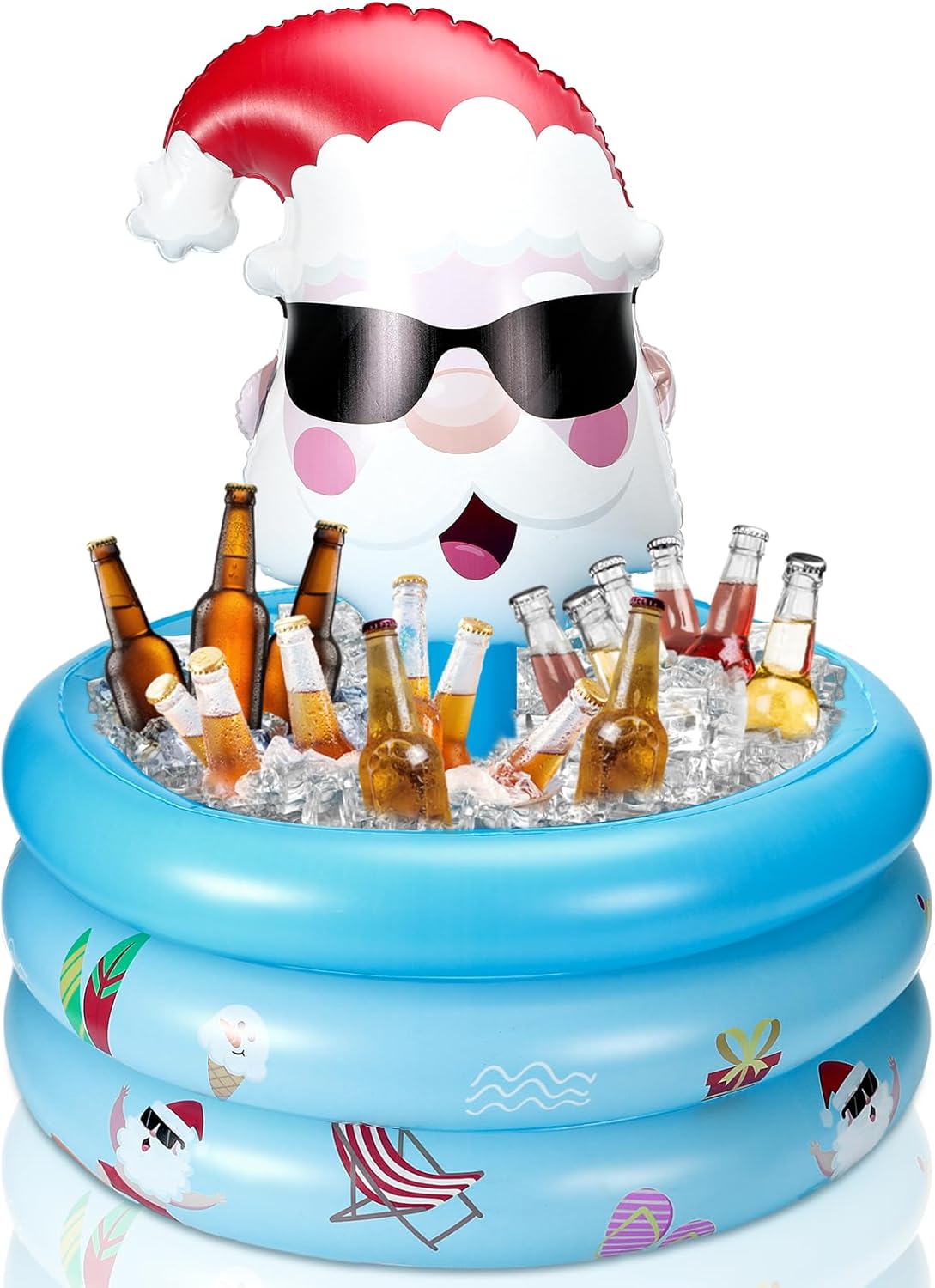 Inflatable Xmas Cooler for Parties - Large Capacity Serving Bar