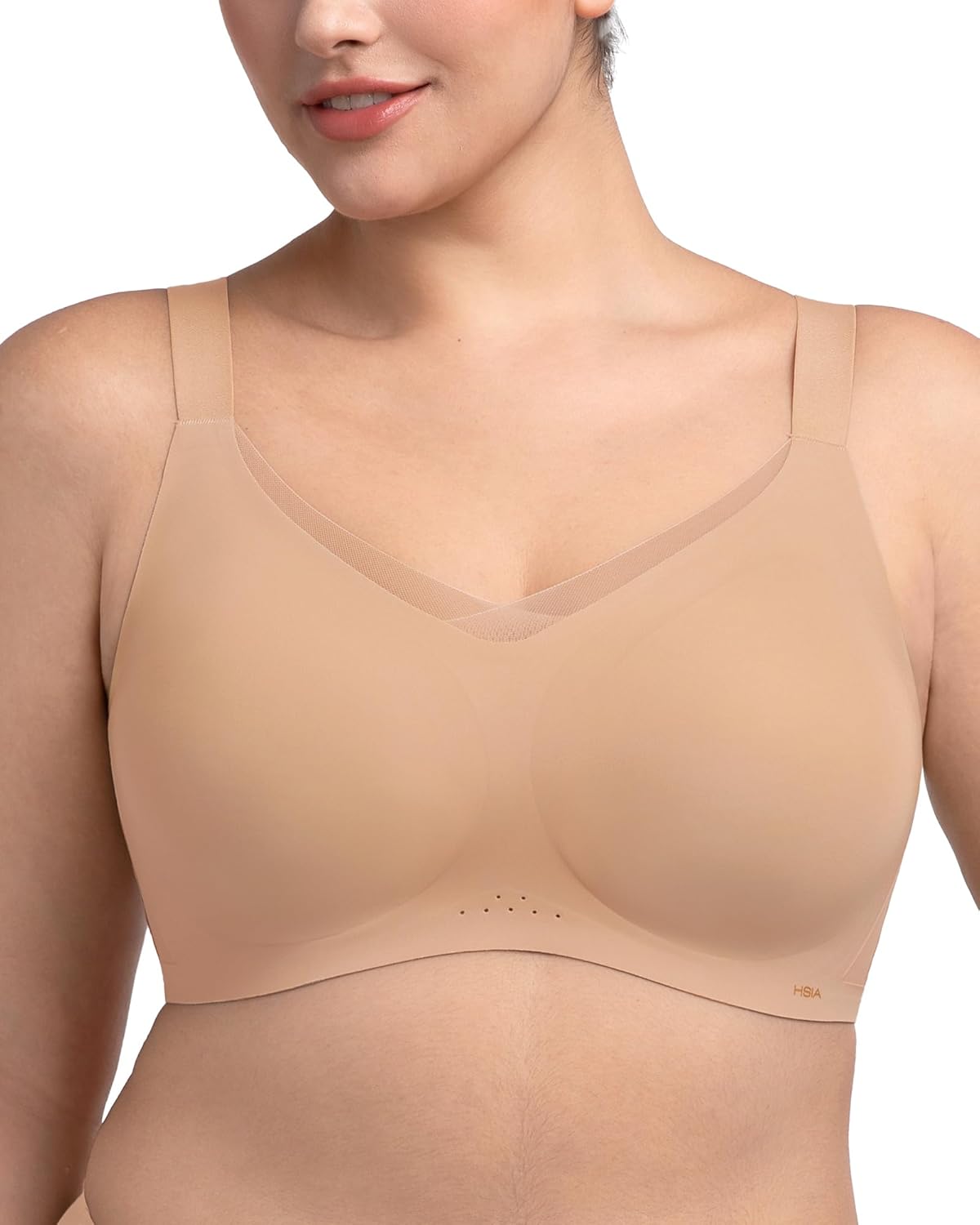 HSIA No Underwire Bra for Women - Full Coverage Comfort Fit