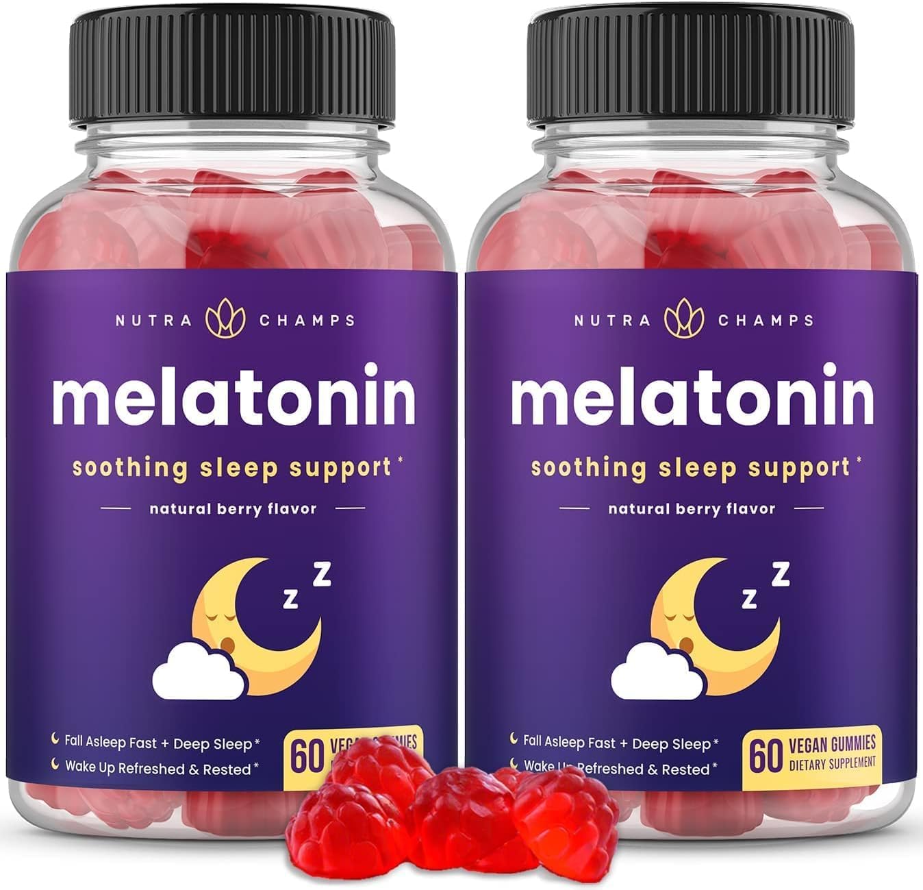 Melatonin Gummies for Kids & Adults - Natural Sleep Aid