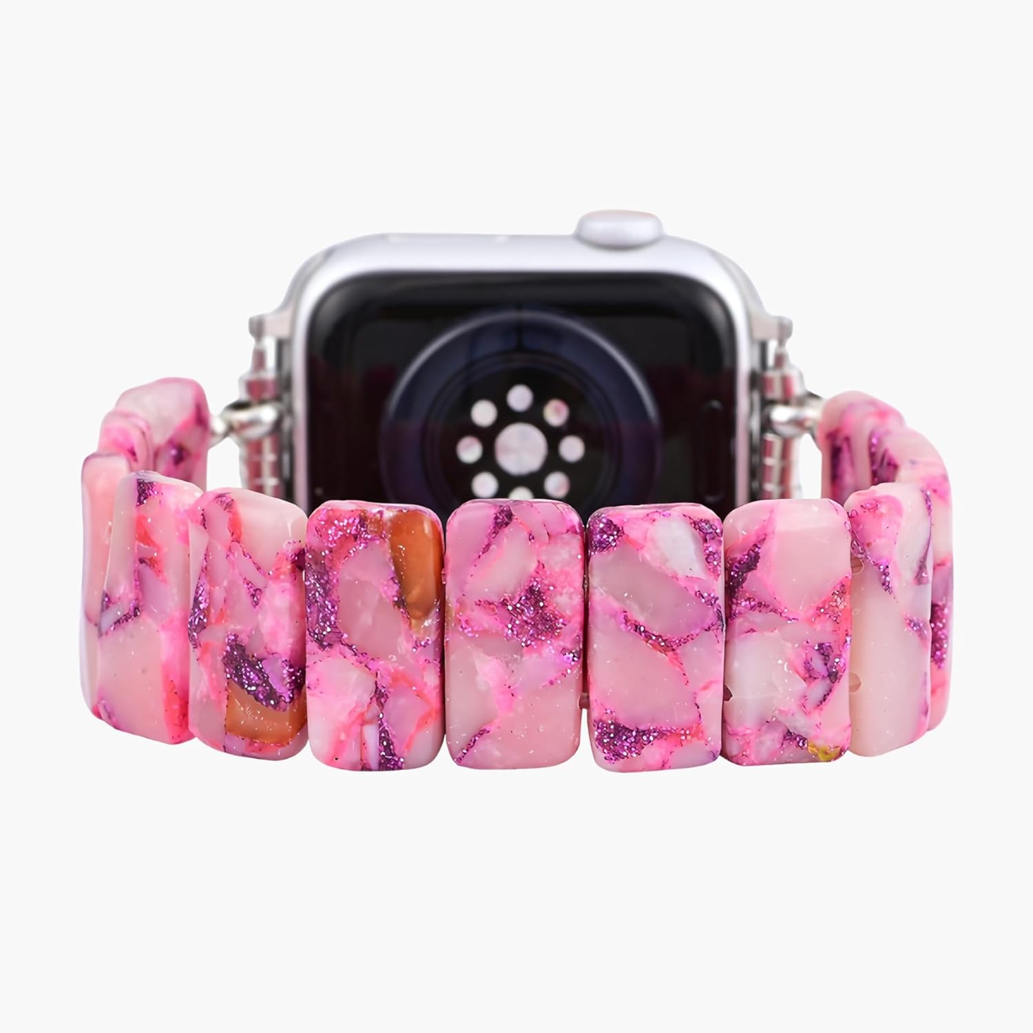 Cape Diablo Jasper Watch Strap - Handmade Gemstone Band for Women