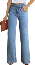 Astylish Womens Baggy Wide Leg Casual Jeans for Y2K Style