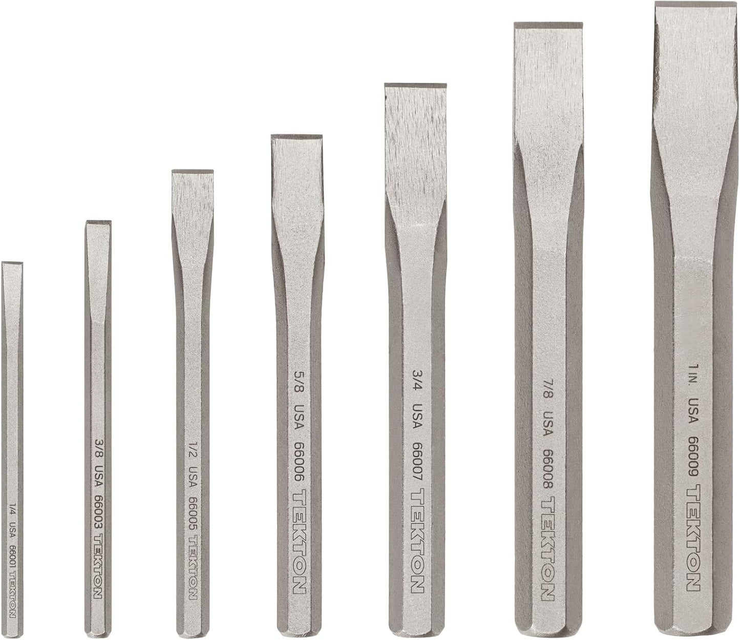 TEKTON Cold Chisel Set, 7-Piece for Metalworking Needs