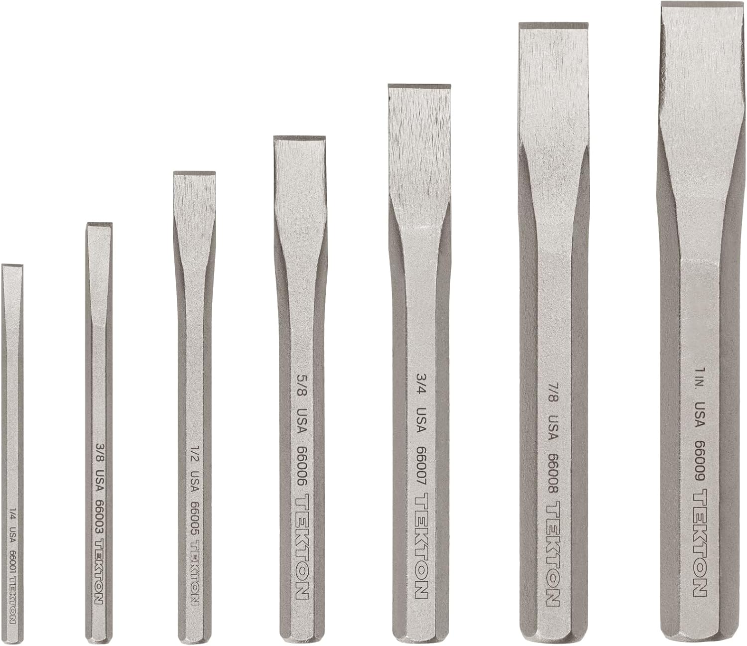 TEKTON Cold Chisel Set, 7-Piece for Metalworking Needs