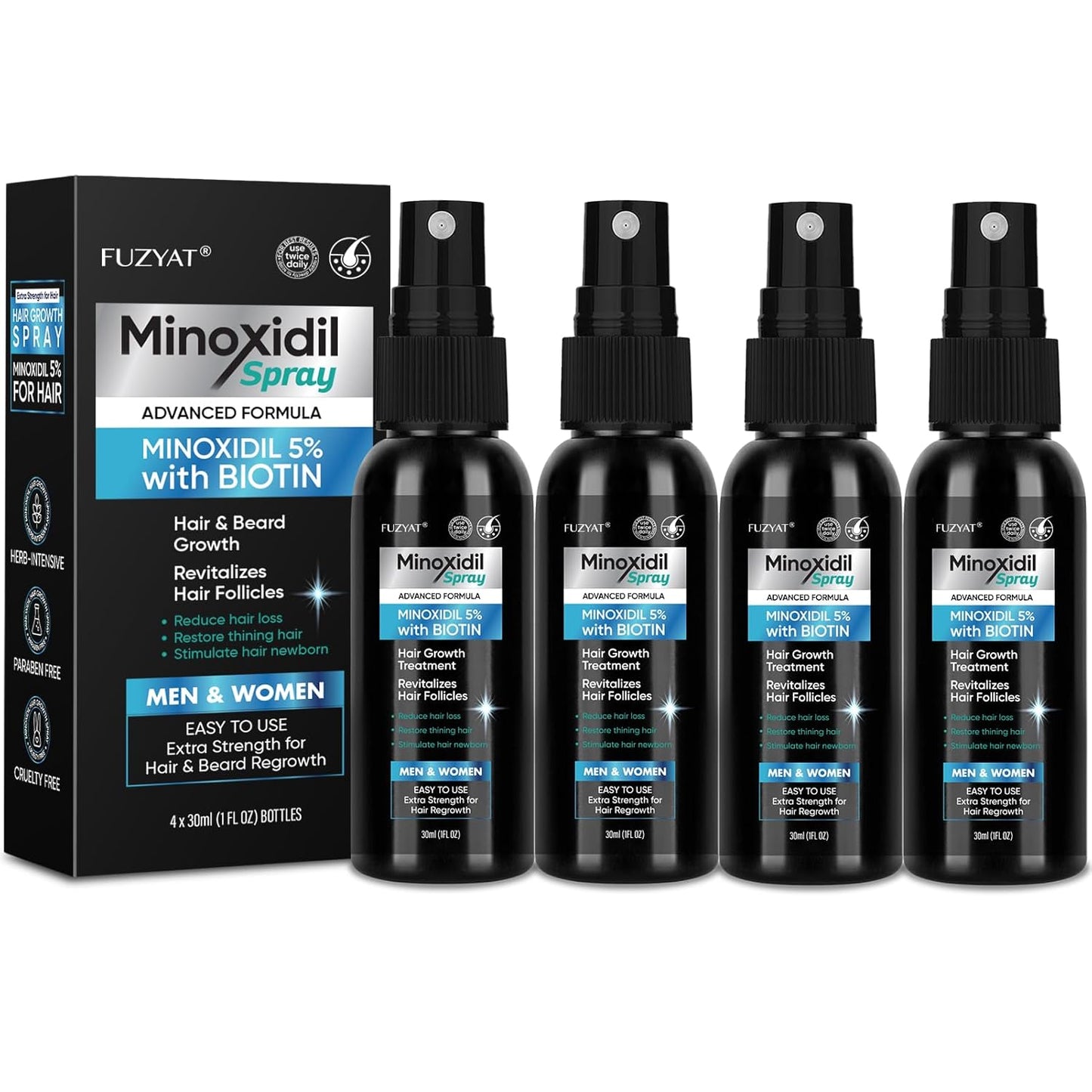 5% Minoxidil Spray for Men and Women - Hair Growth Solution