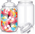 Candy & Cookie Jar 1.5 Gallon Clear Plastic Apothecary Jars - Classic