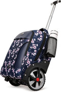 Rolling Backpack Waterproof with Wheels for Business and Travel