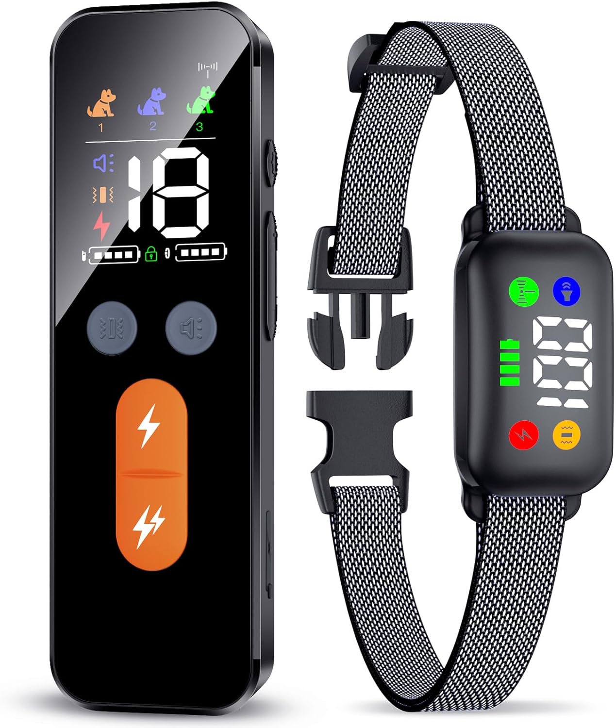 Dog Training Collar with Remote Control for Medium Large Dogs