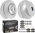 WEIZE Brake Rotor Kit for Toyota Sienna and Highlander 2011-2019
