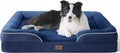 Orthopedic Dog Bed Large 35in Navy - Washable Support Sofa