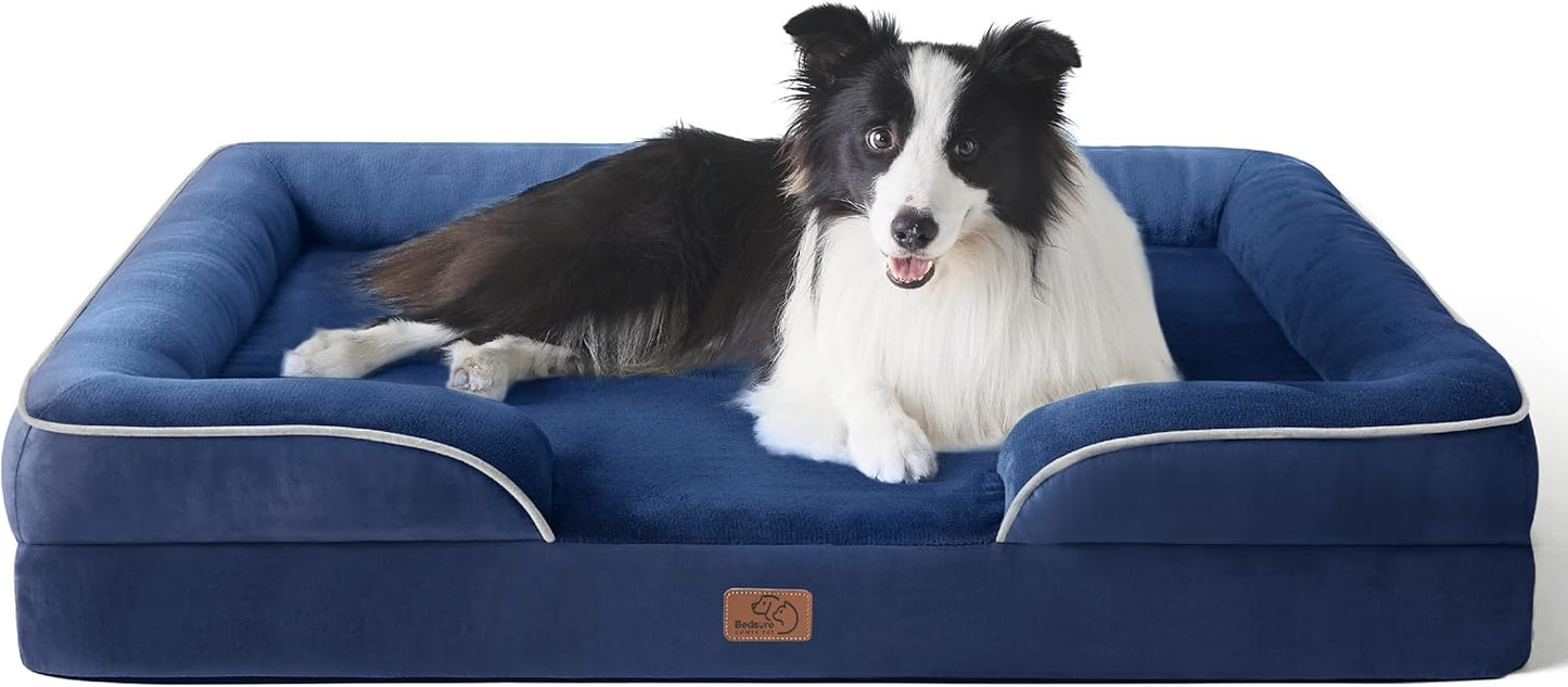 Orthopedic Dog Bed for Large Dogs - Comfort & Supportive Design