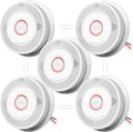 Ecoey Hardwired Smoke and Carbon Monoxide Detector 5-Pack - Dual