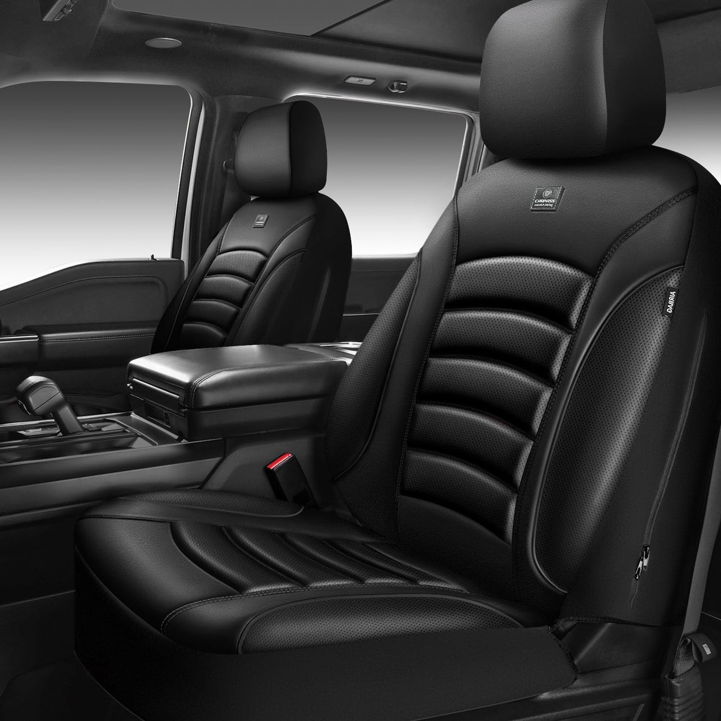 CAR PASS 3D Foam PU Leather Car Seat Covers for Ultimate Comfort