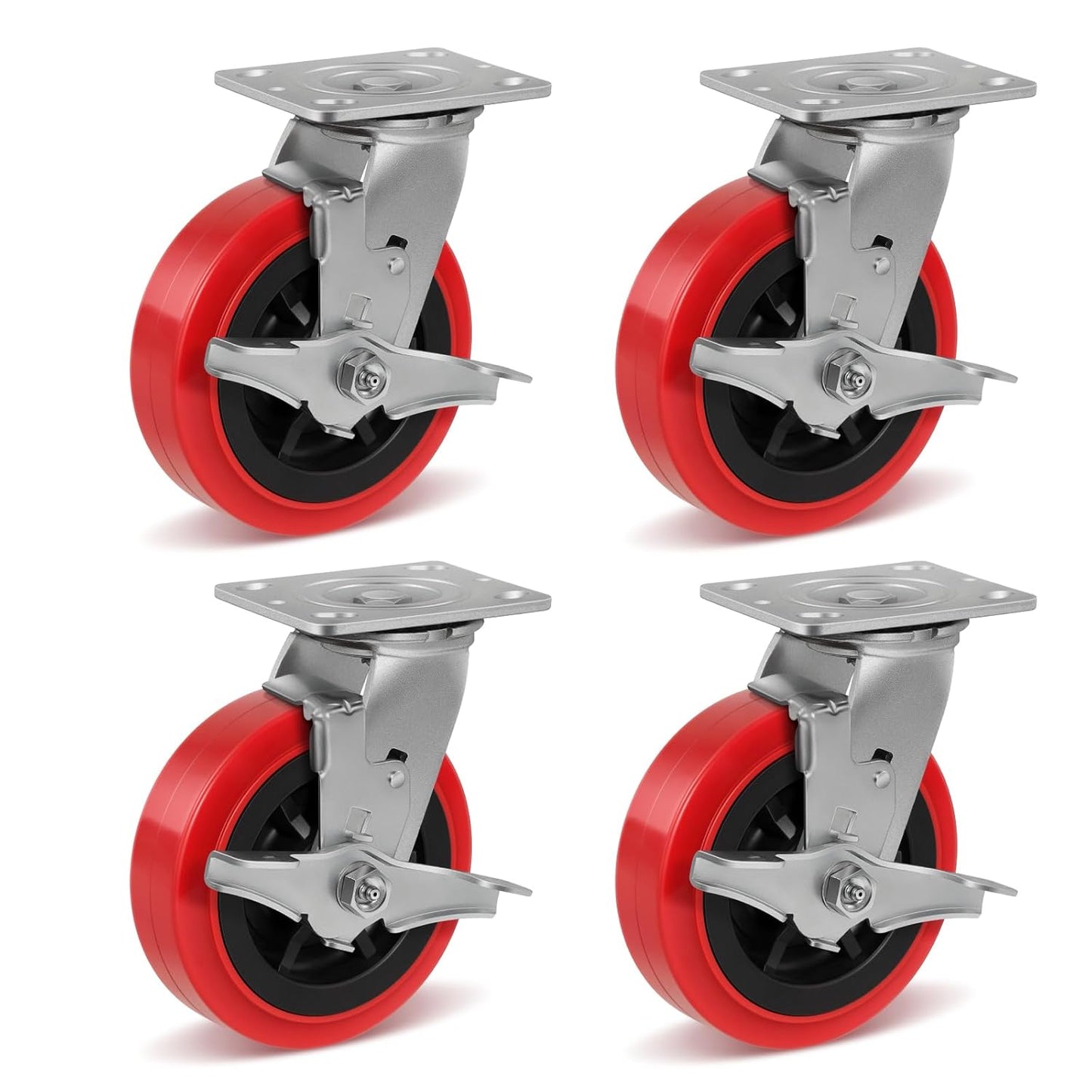 6 Inch Heavy Duty Casters for Industrial Equipment and Workbench