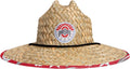 FOCO Men's NCAA College Team Logo Floral Lifeguard Straw Sun Hat