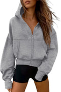 PRETTYGARDEN Women's Zip Up Y2K Hoodies for Fall Fashion