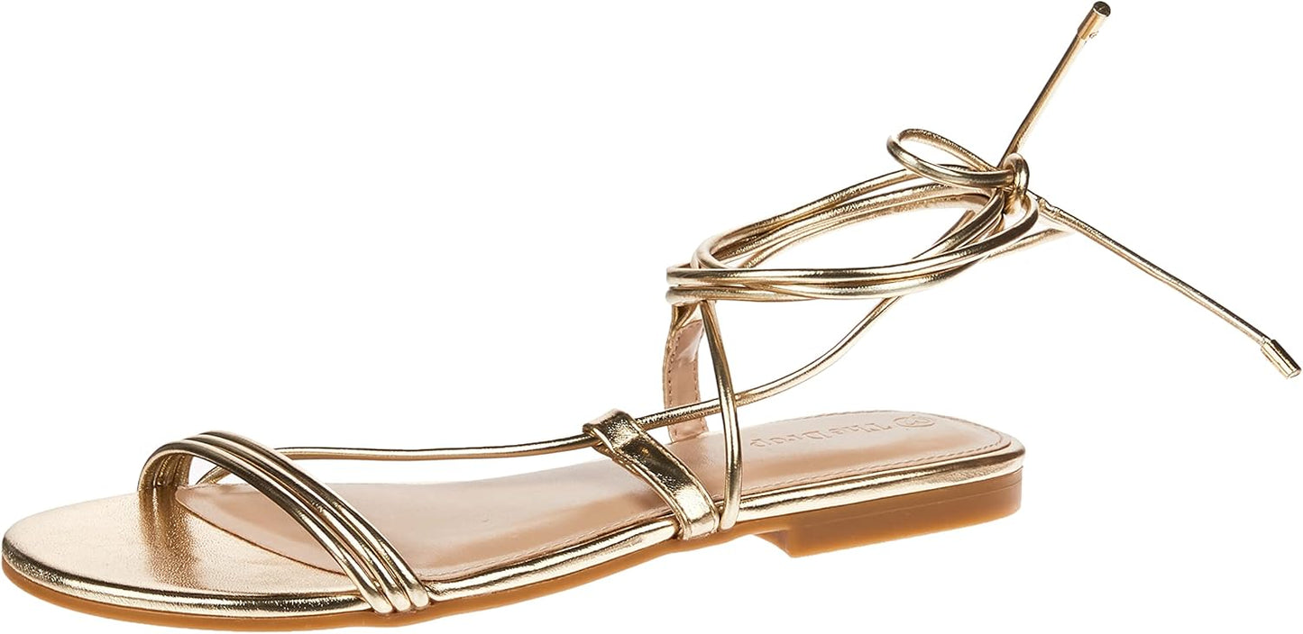 The Drop Women's Samantha Flat Strappy Lace-up Sandal Review