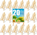 AROIC Wood Easels Tabletop Tripod 11.8 in 20-Pack - Portable Mini