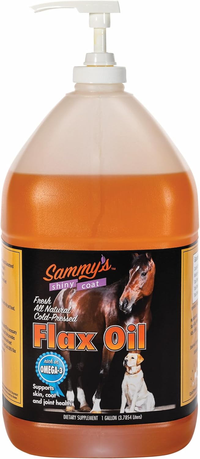 Sammy's Shiny Coat Flax Oil for Horses - Omega-3 Supplement