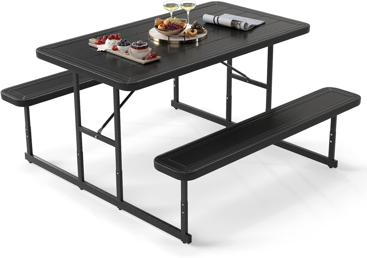 Giantex Picnic Table Bench Set for 4 People - Outdoor Dining