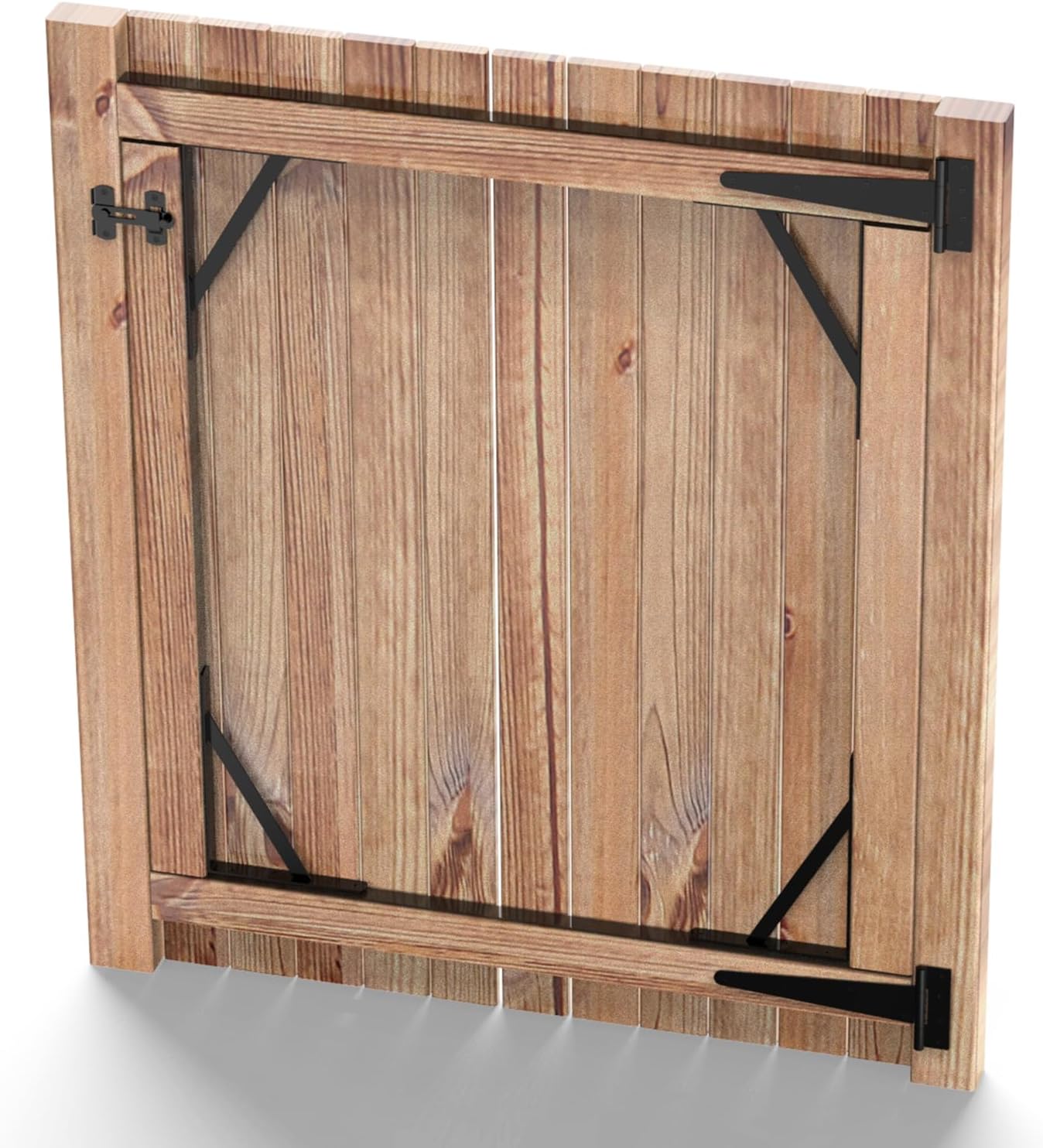 Heavy Duty Fence Gate Frame Kit with Durable Hinges and Brackets