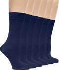Rayon Derived from Bamboo Dress Socks for Women - Soft All-Season Crew