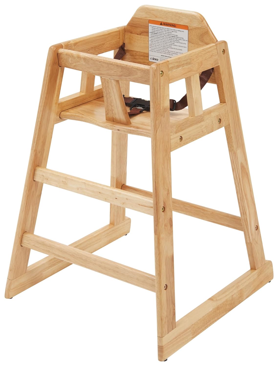 Winco Natural Wooden High Chair for Toddlers