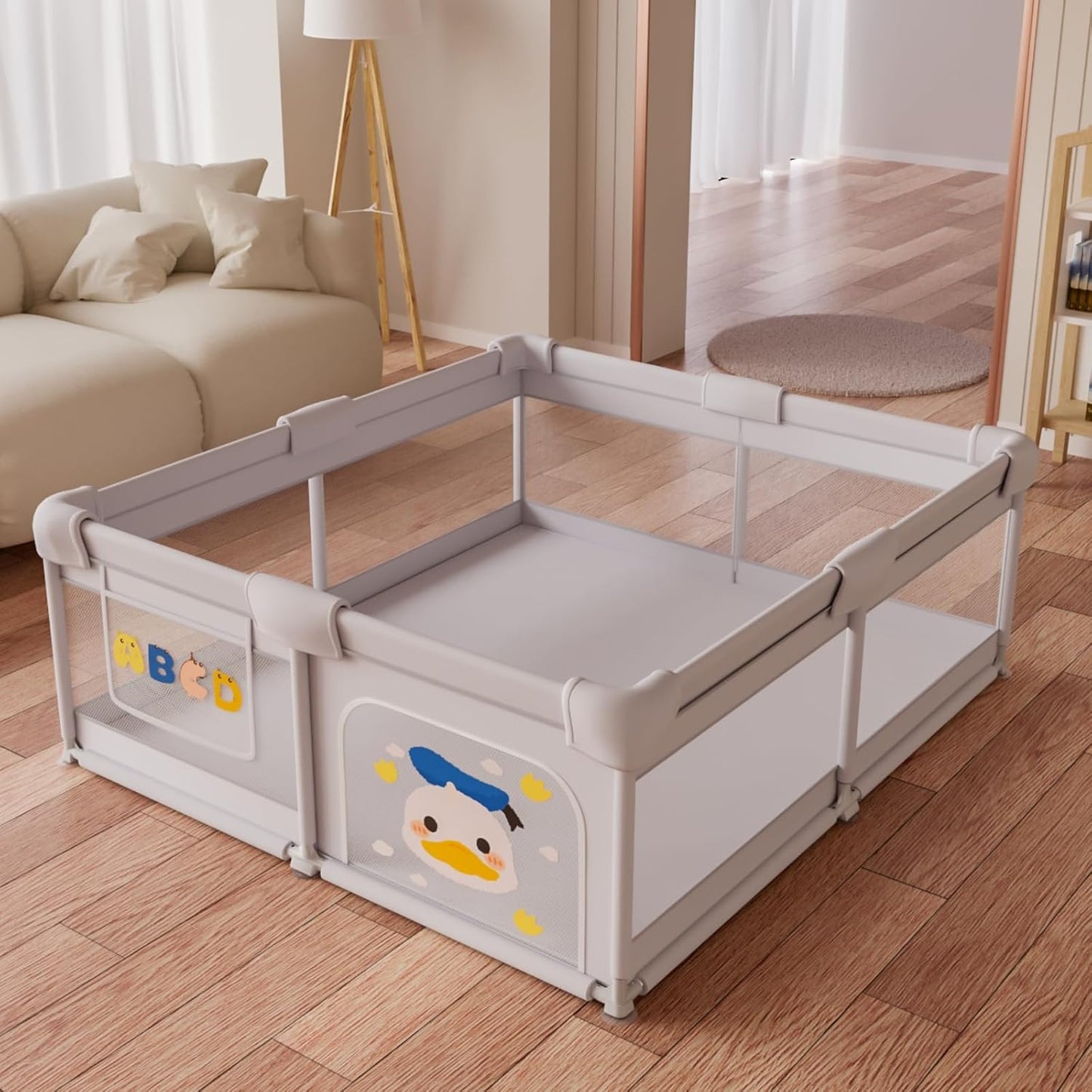 Secure Baby Playpen for Safe Indoor & Outdoor Play