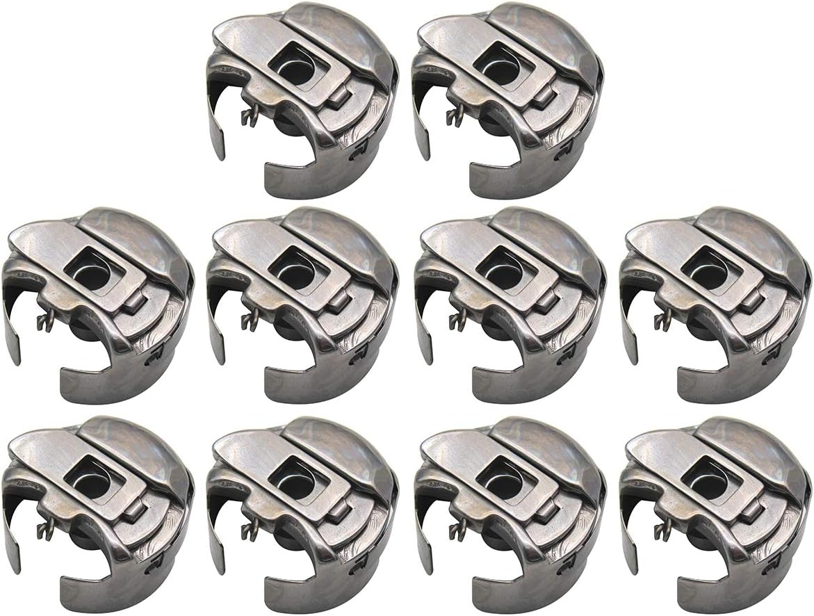 10PC CKPSMS Pigtail Bobbin Cases - Compatible with Top Brands