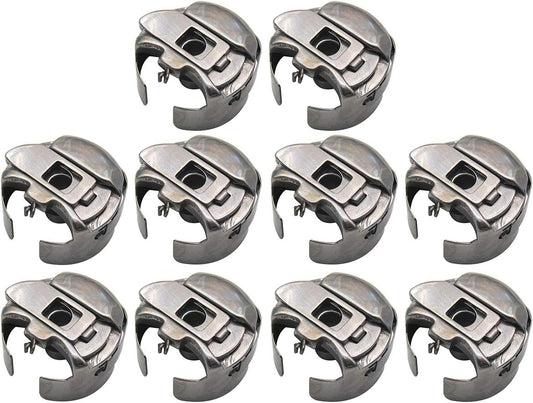 10PC CKPSMS Pigtail Bobbin Cases - Compatible with Top Brands