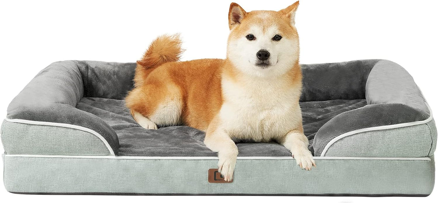 Orthopedic Dog Bed with Waterproof Memory Foam for Large Dogs